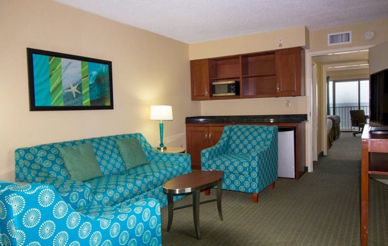 dunes village resort angle oceanfront queen suite