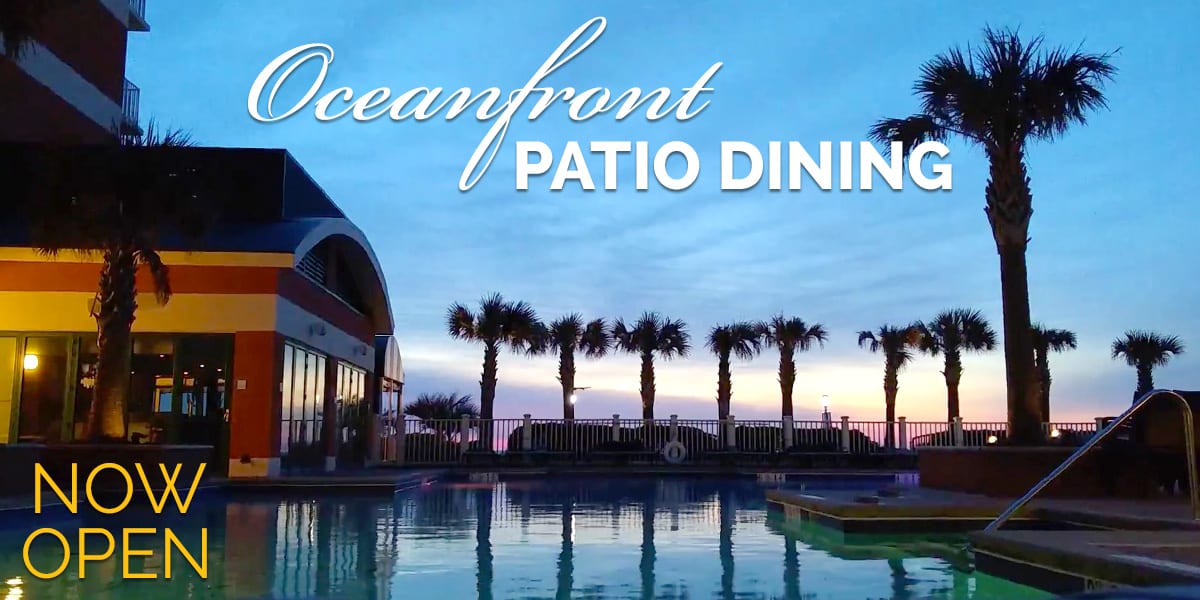 Outdoor Dining on the Virginia Beach Oceanfront - Holiday Inn and ...